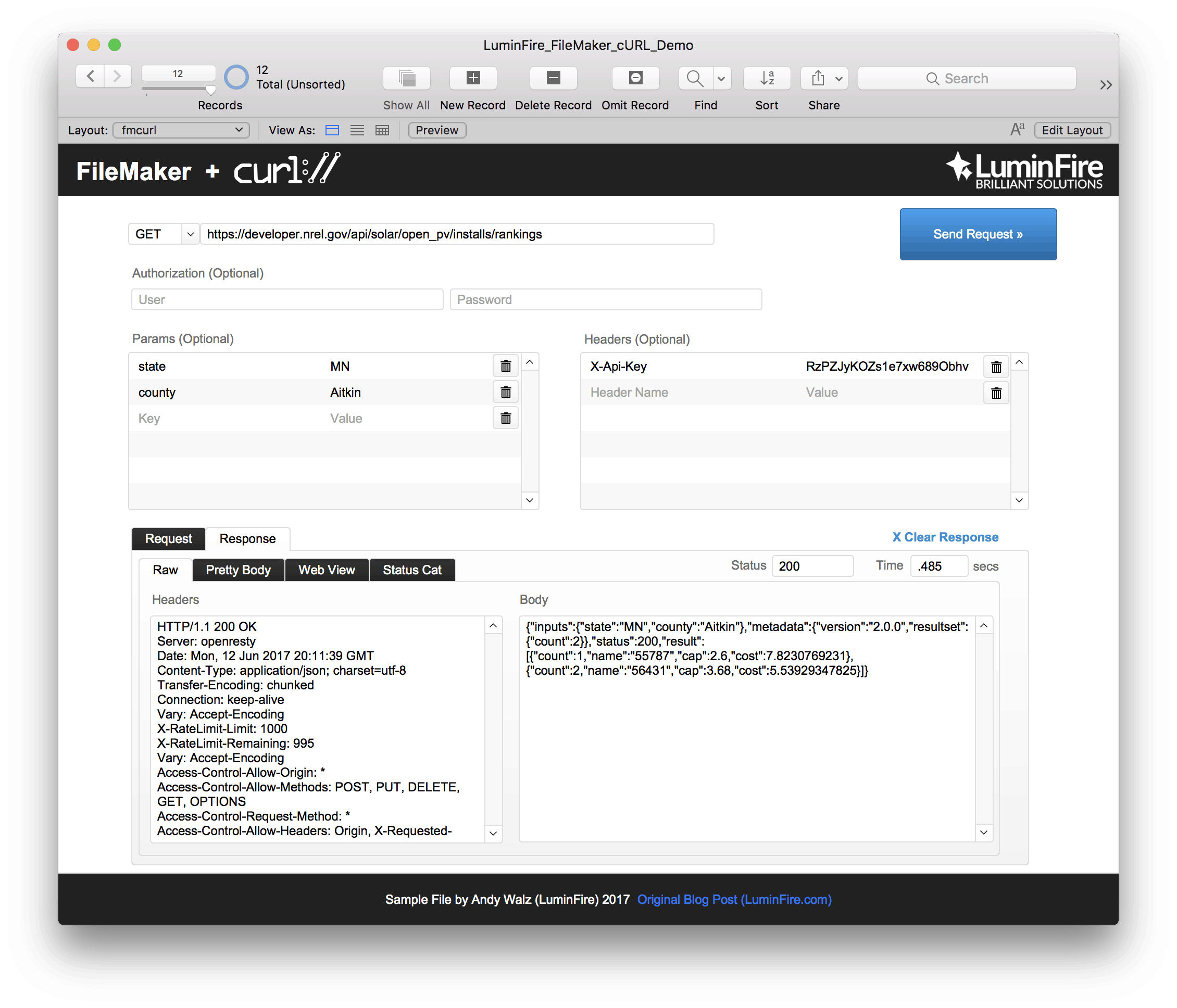 Curl Is Required To Use The Filemaker Api.